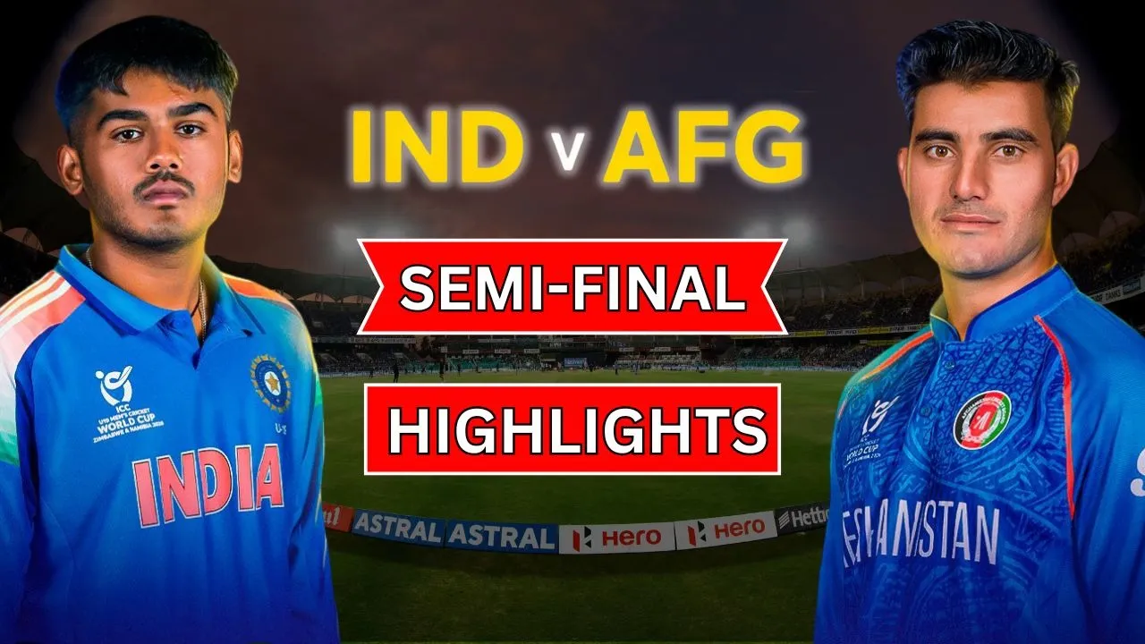 IND U19 vs AFG U19