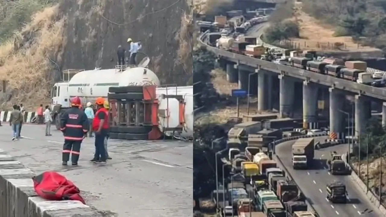 Mumbai Pune traffic jam