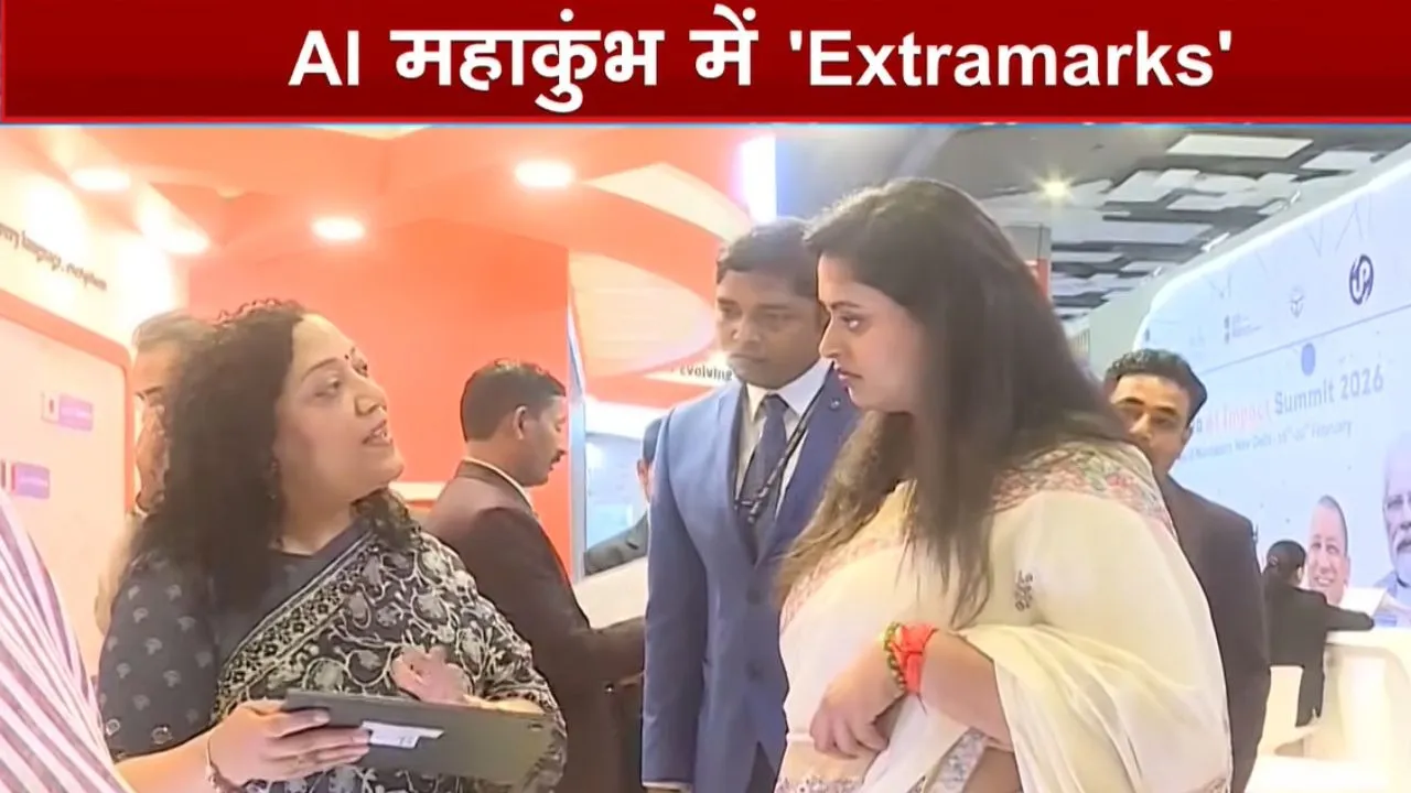 Bihar Minister Shreyasi Singh Visits Extramarks Pavilion in AI Impact Summit 2026