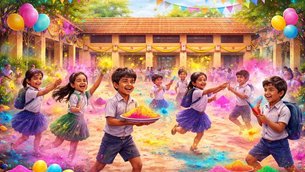 Holi School Holiday 2026