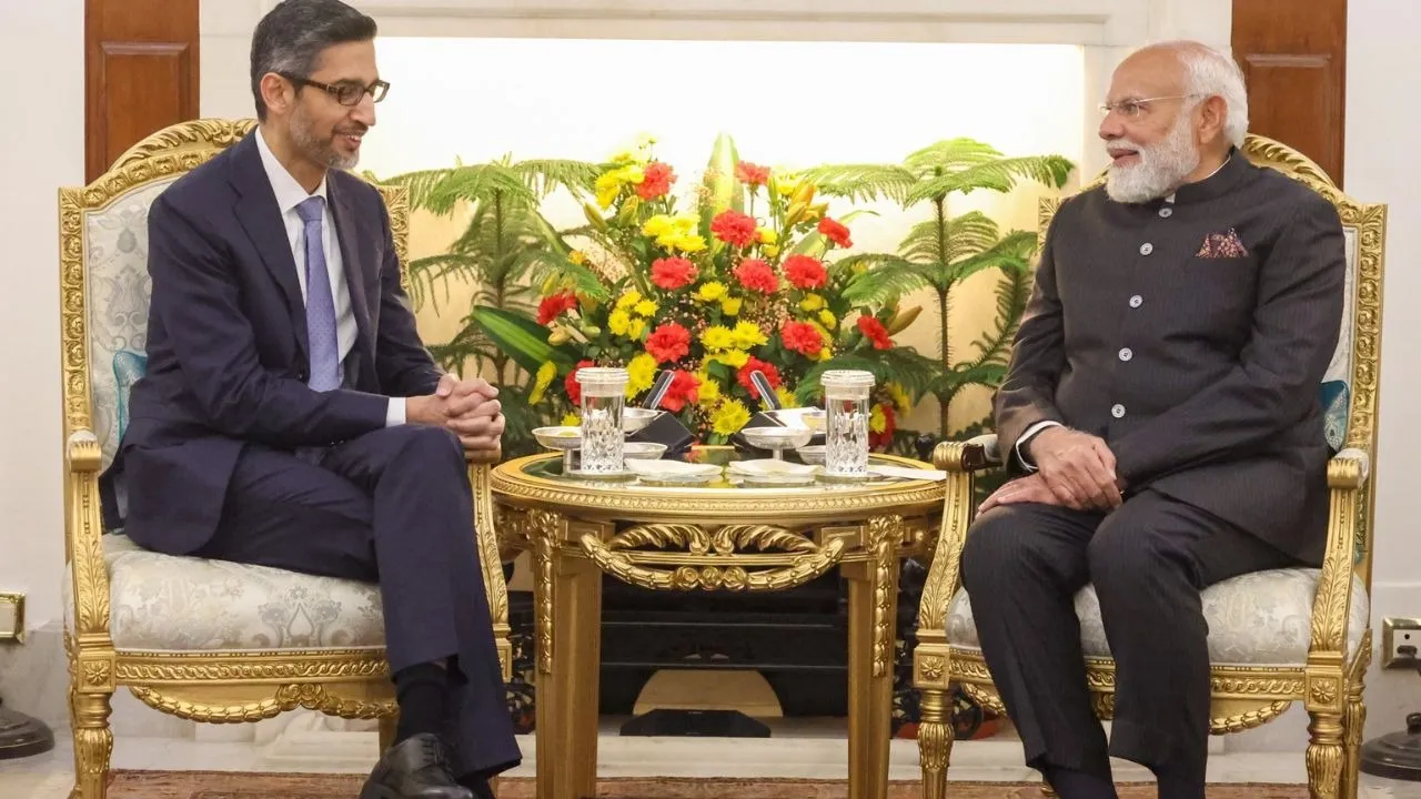PM Modi met sunder pichai