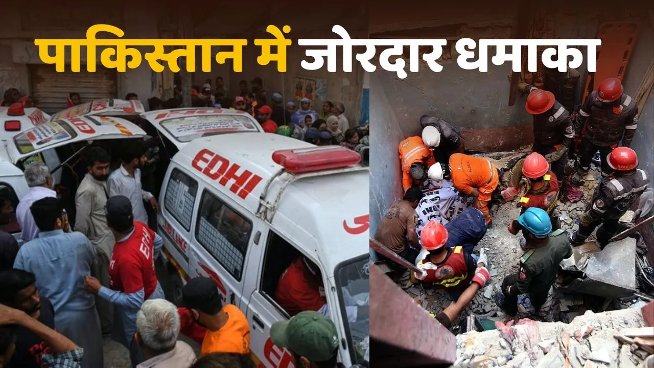 blast in karachi at pakistan