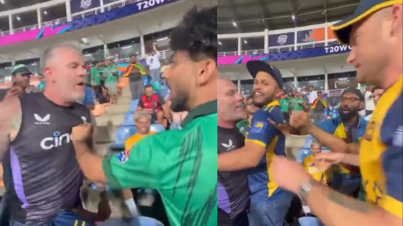 England and Pakistan fans Fought