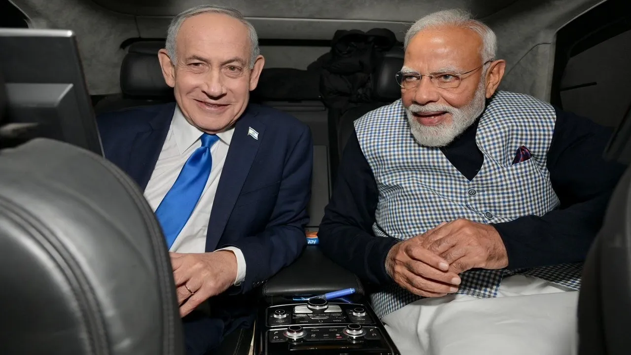PM Modi with Benjamin Netanyahu
