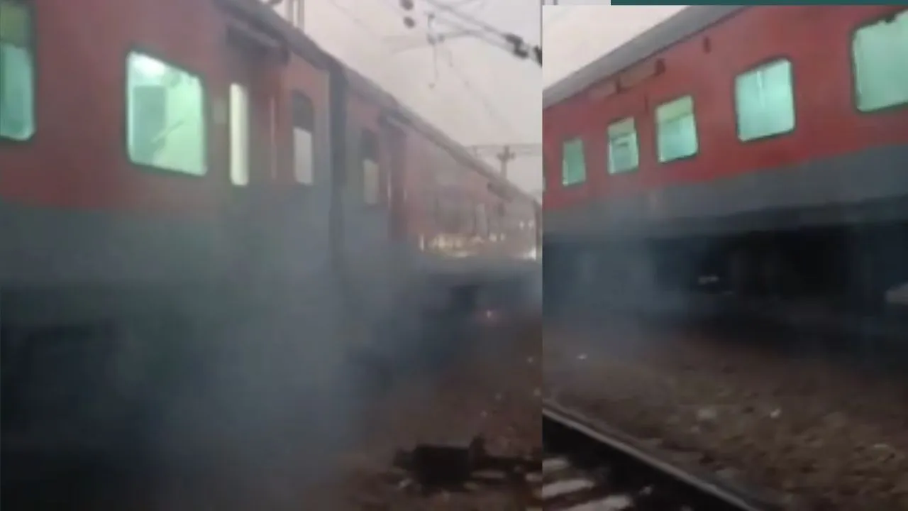 Indian railway express fire