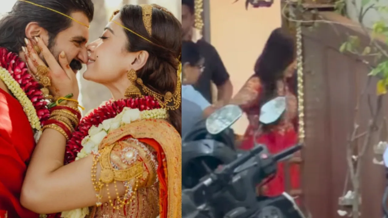 Rashmika Mandanna grand welcome at vijay deverakonda house video viral