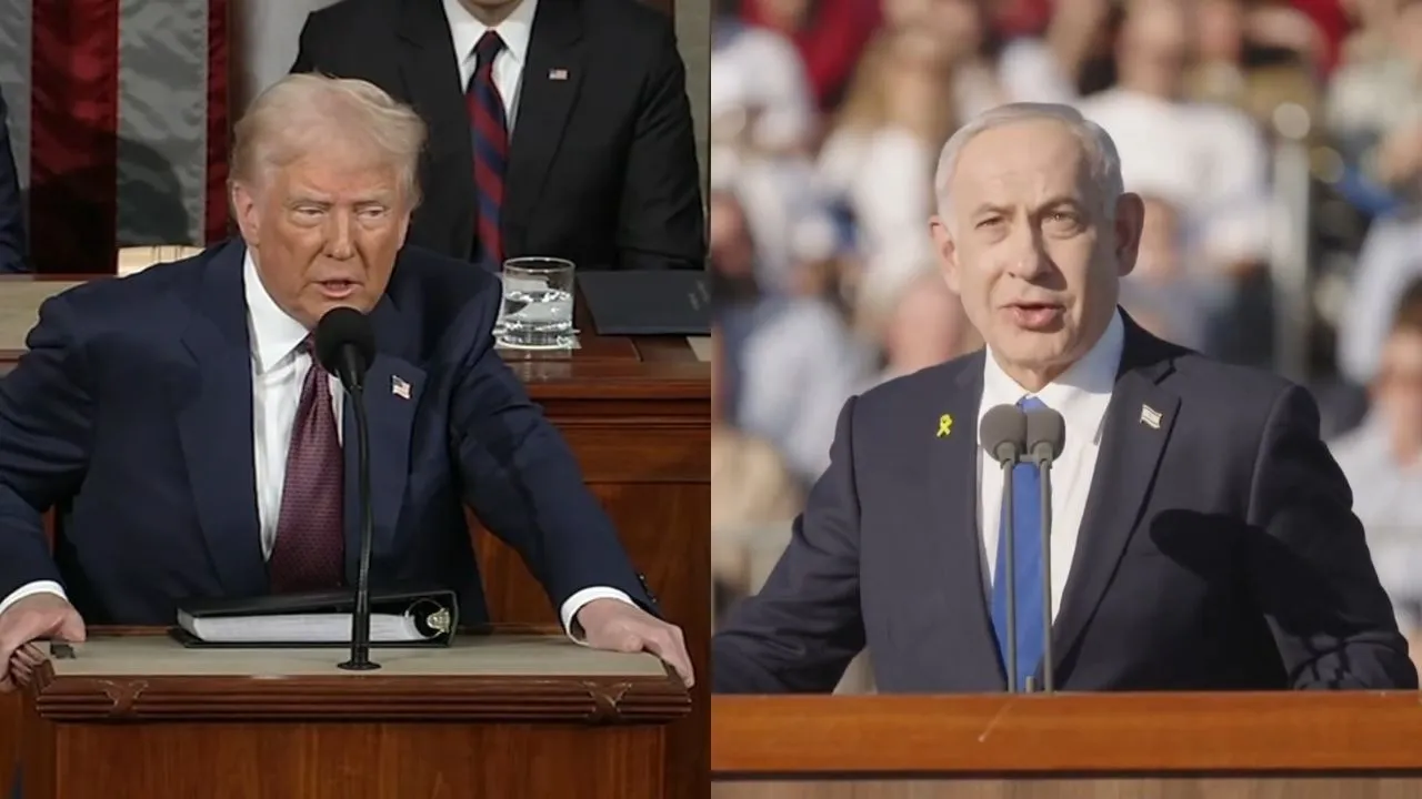 Donald Trump and Benjamin Netanyahu