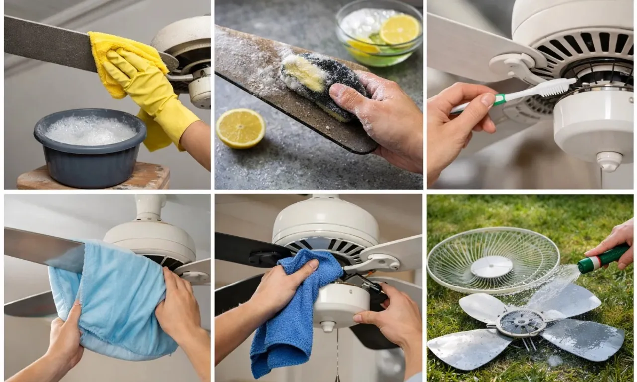 how to clean fan