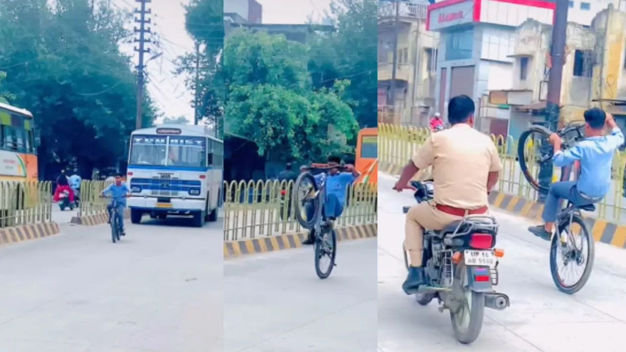 viral cycle stunt video