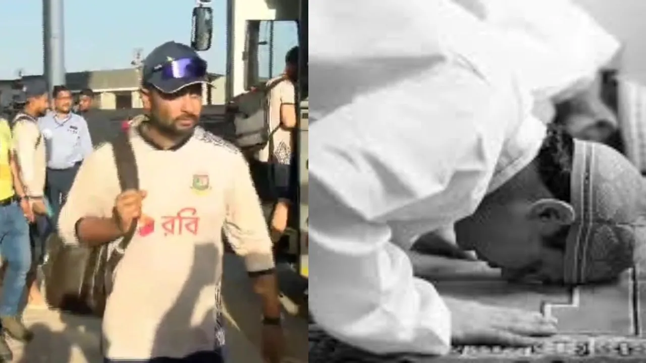Bangladesh team namaz at hotel due to security reasons before ind vs ban 1st t20i in gwalior