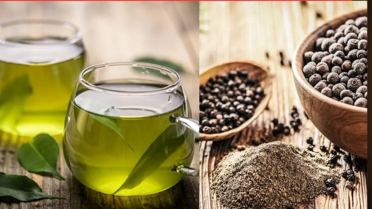 black pepper in green tea