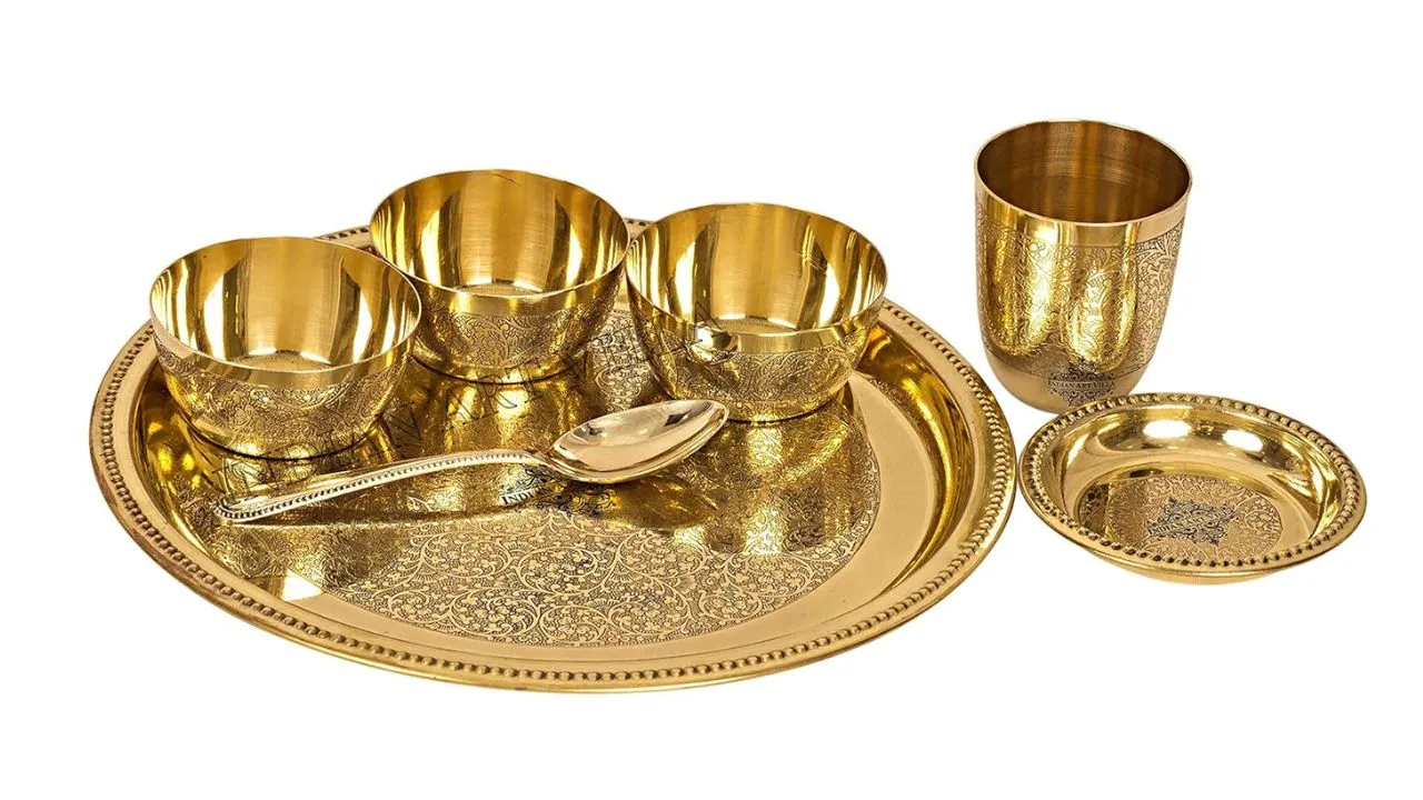 Brass Dinner Set Price