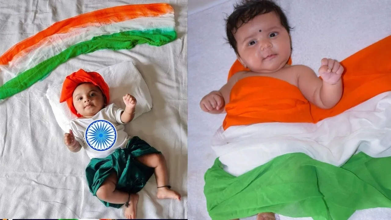 Baby Photoshoot On Independence Day3