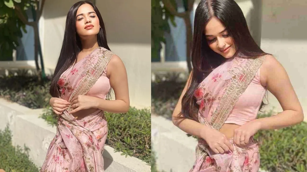 jannat zubair in saree 1