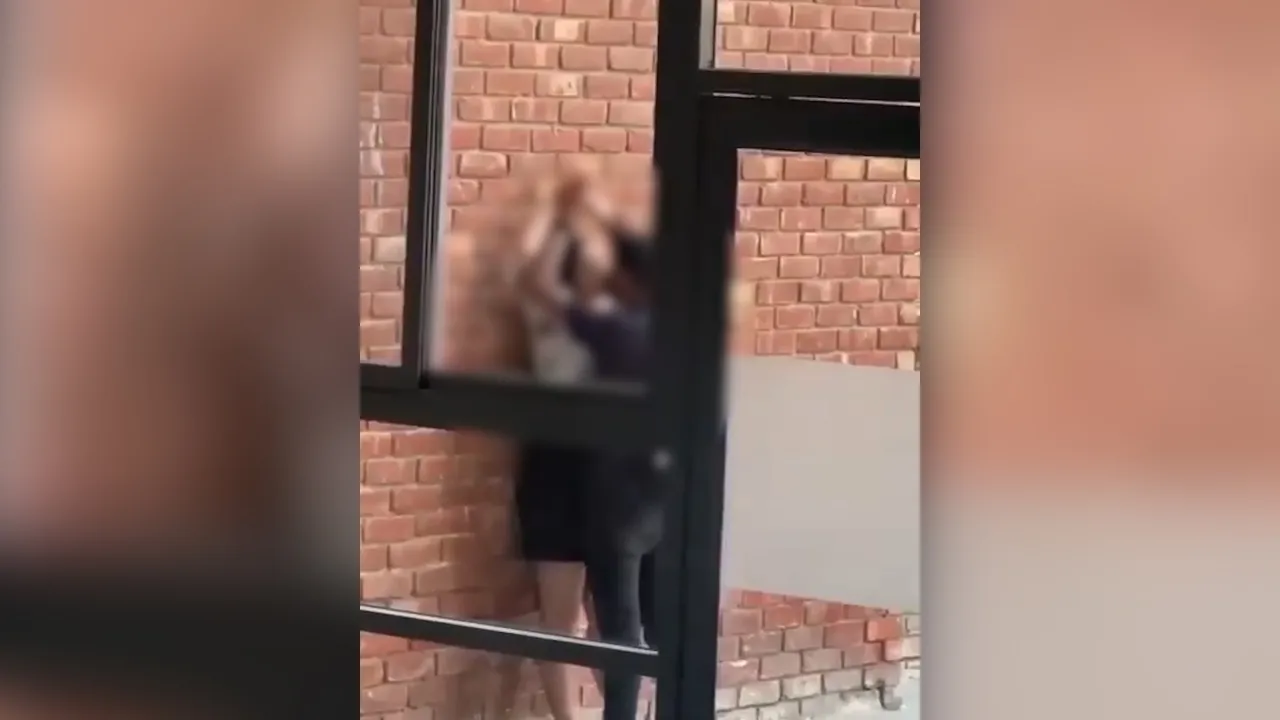 student kissing viral video