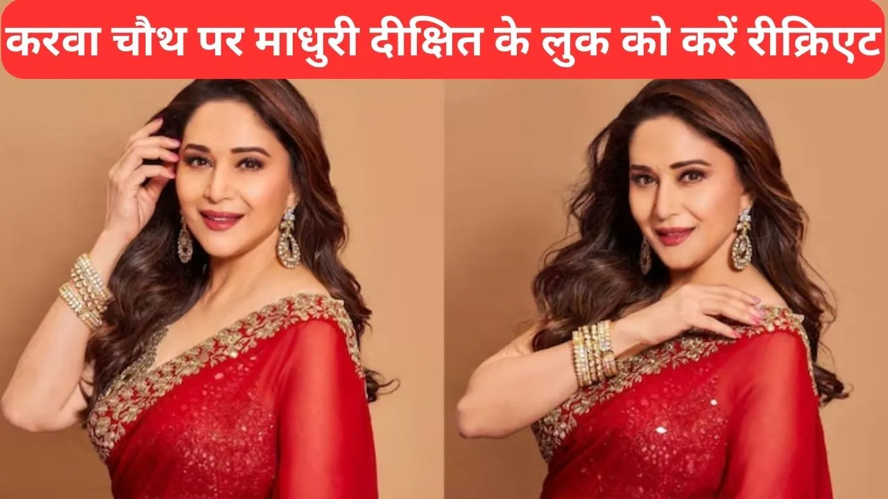 Karwa Chauth Saree Look,