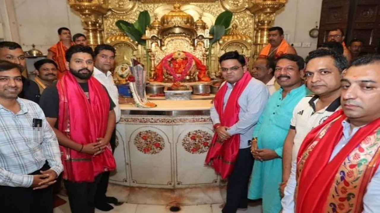 Rohit Sharma Jay Shah Sidhivinayak Mandir