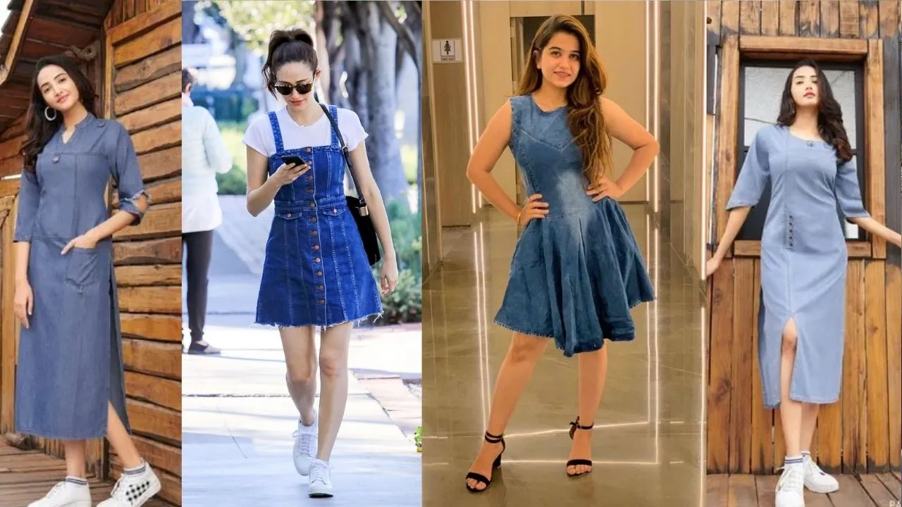 denim one piece dress