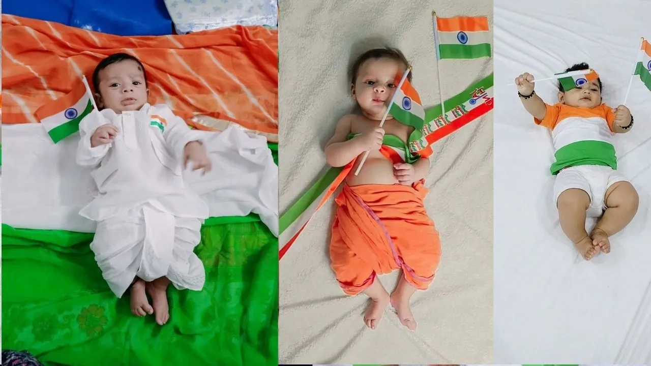 Baby Photoshoot On Independence Day4