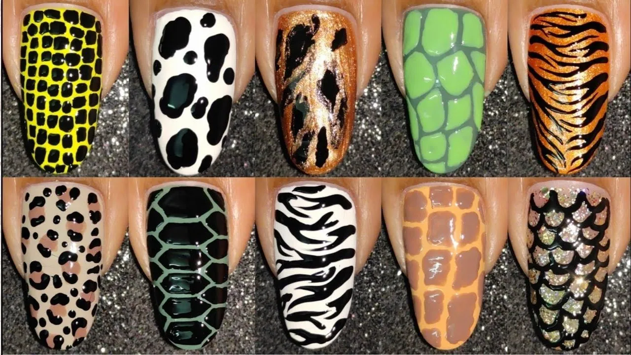 Animal Nail art designs
