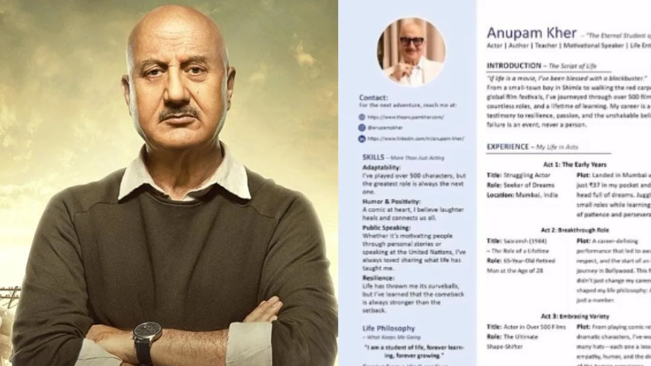 anupam kher resume