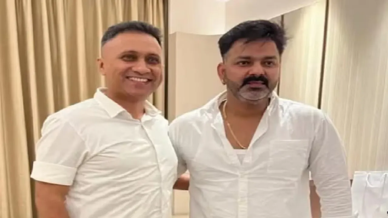 pawan singh with anand mishra