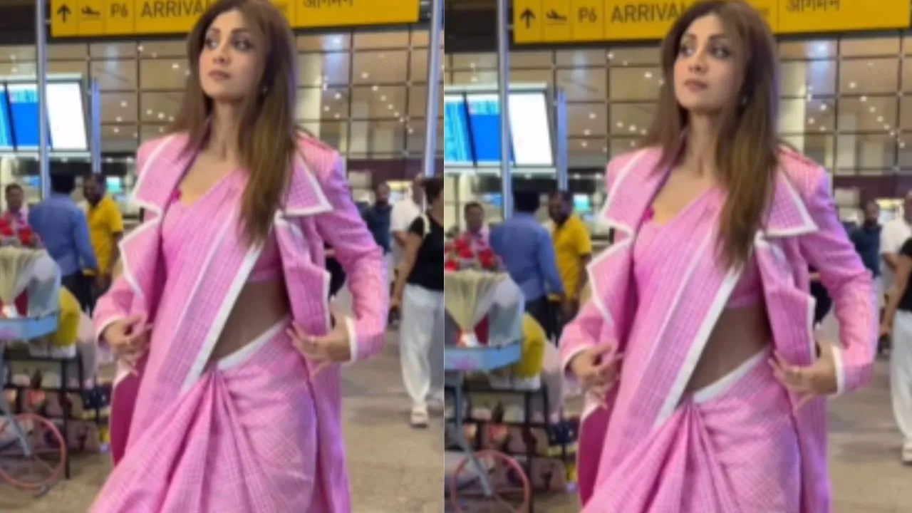 Shilpa Shetty at the airport