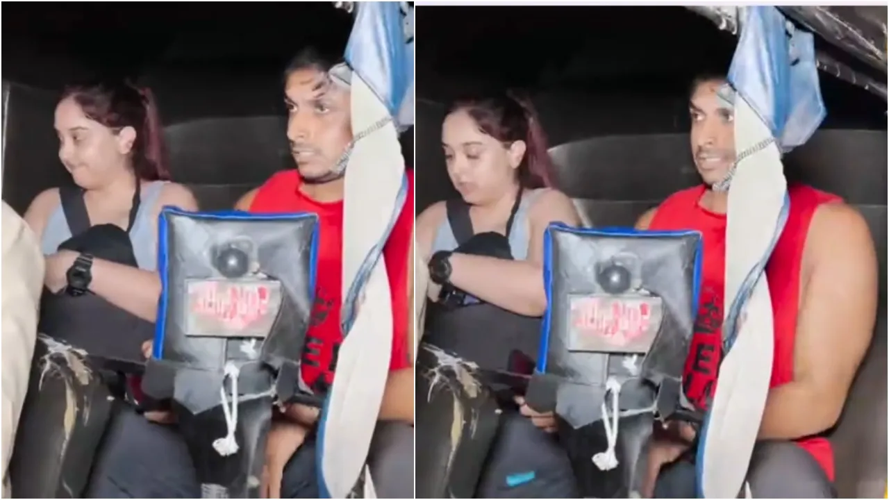 ira khan took auto ride
