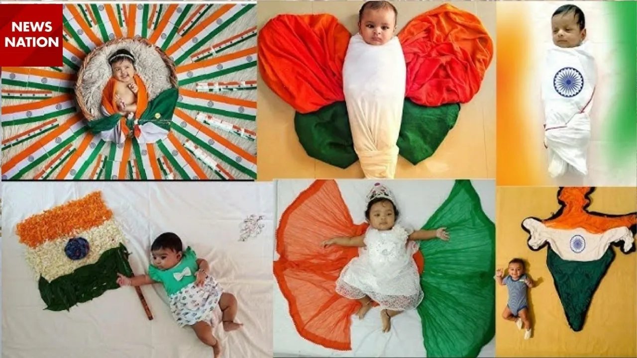 Baby Photoshoot On Independence Day (1)