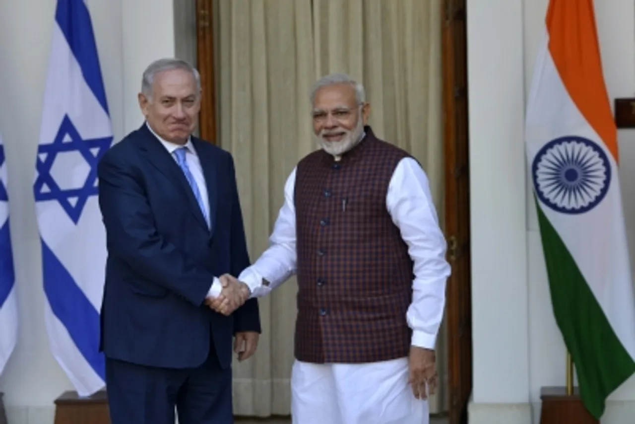 Jan 2018,New Delhi,DL_PPS,Modi, Netanyahu, meeting,Hyderabad House,Prime Minister Narendra Modi,Narendra Modi,Israeli Prime Minister Benjamin Netanyahu,Benjamin Netanyahu,