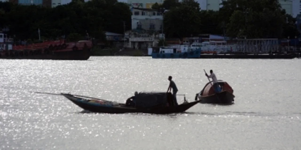 Fishermen,river Ganges,Kolkata,fishing ,boat,