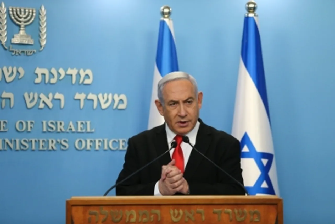 MIDEAST-JERUSALEM-COVID-19-NETANYAHU-SPEECH,Benjamin Netanyahu