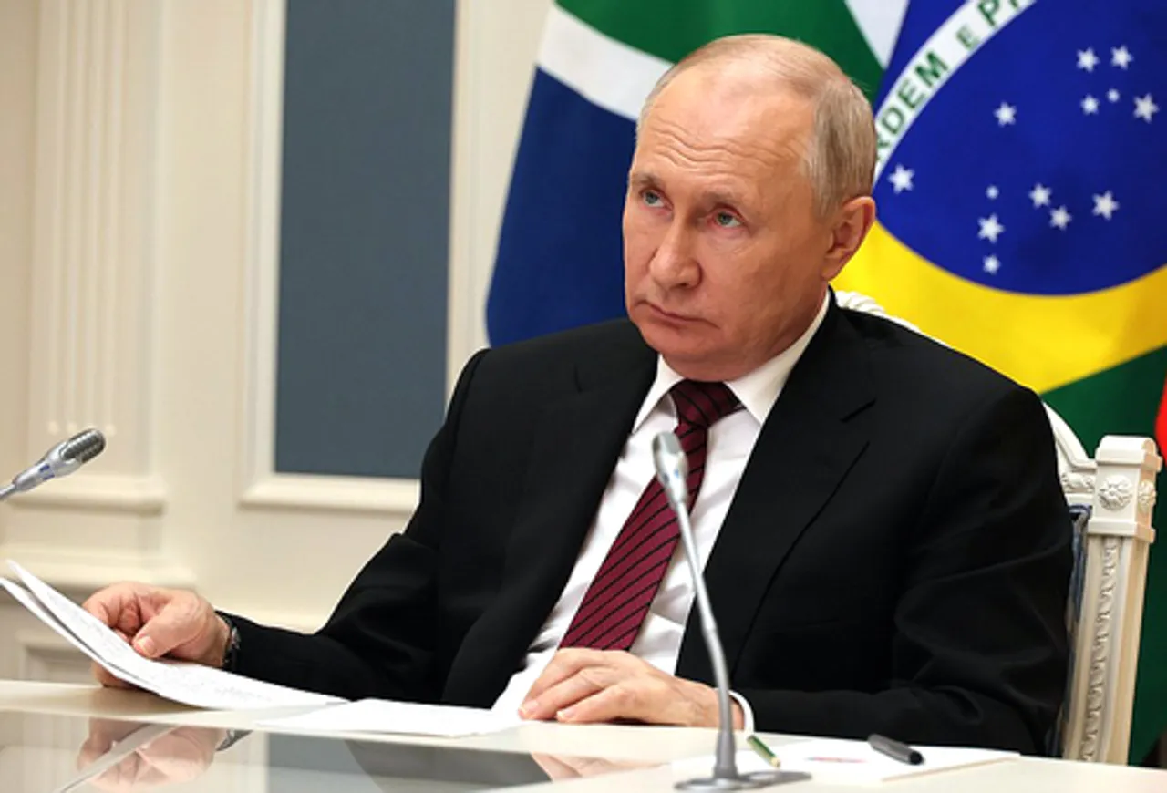 Moscow: Russia's President Vladimir Putin takes part in  BRICS meeting