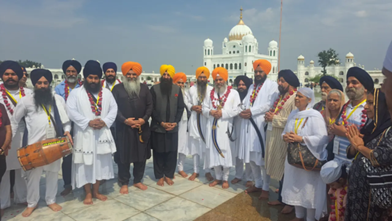 Narowal: Sikh devotees at Gurdwara Darbar Sahib Kartarpur on the death anniversary or ‘Joti Jot’