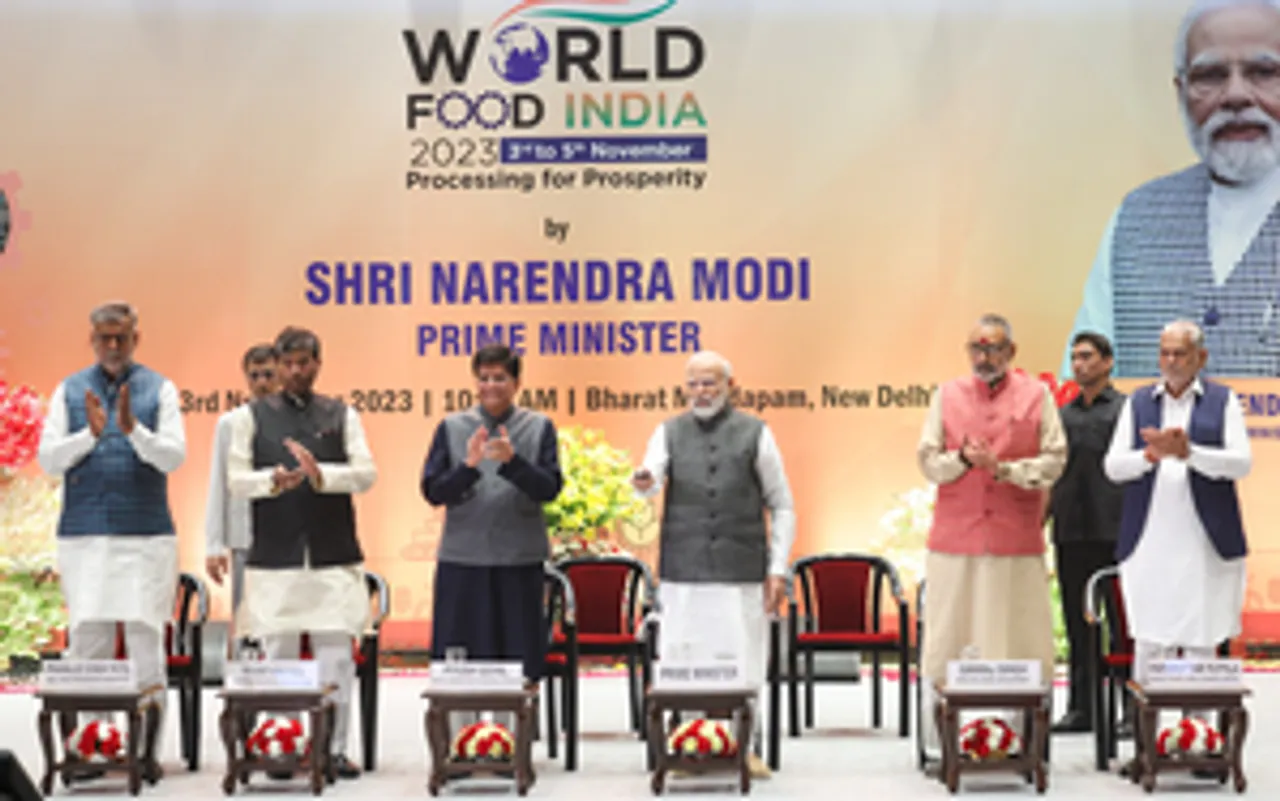 New Delhi : PM Narendra Modi attends the World Food India 2023 event at Bharat Mandapam