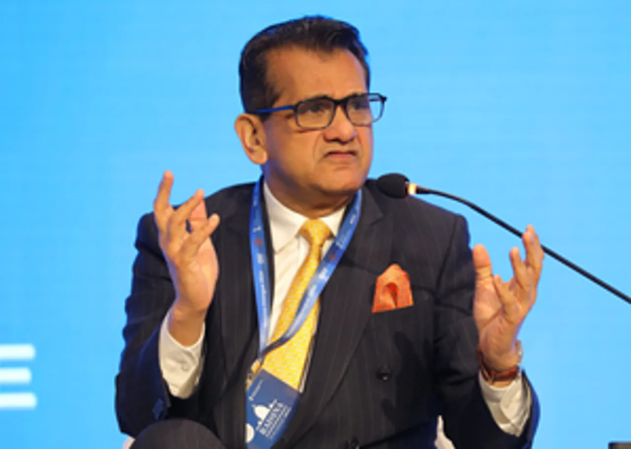 New Delhi: Former CEO of the NITI Aayog and G20 Sherpa Amitabh Kant during a panel discussion on 'Solving the Energy Trilemma: Access, Affordability, Availability' the Raisina Dialogue 2024