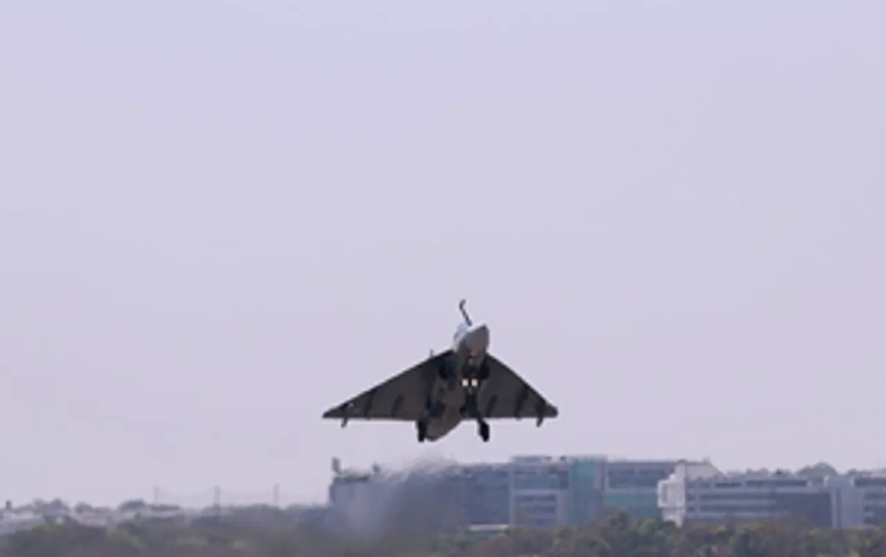 Bengaluru: The first aircraft, LA5033, of the Tejas Mk1A Aircraft series, took to the skies from the HAL facility