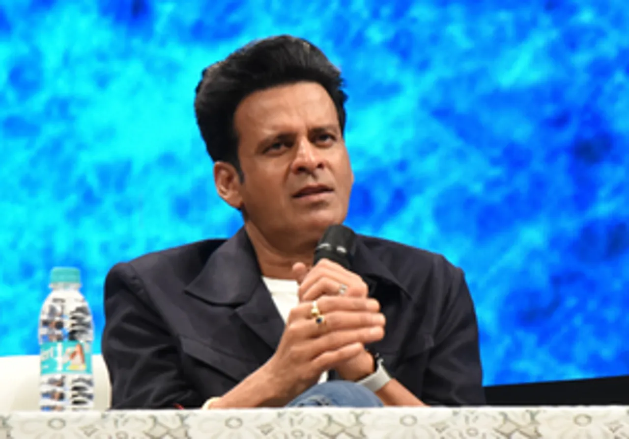 Panaji: Actor Manoj Bajpayee participates in the 'In Conversation Session' on 'Mastering the Unseen' during the 55th International Film Festival of India (IFFI)