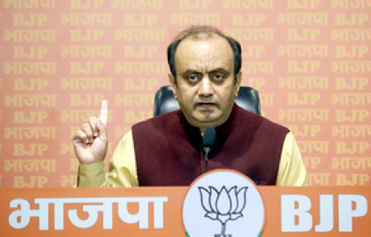 New Delhi: BJP National Spokesperson Sudhanshu Trivedi addresses a press conference