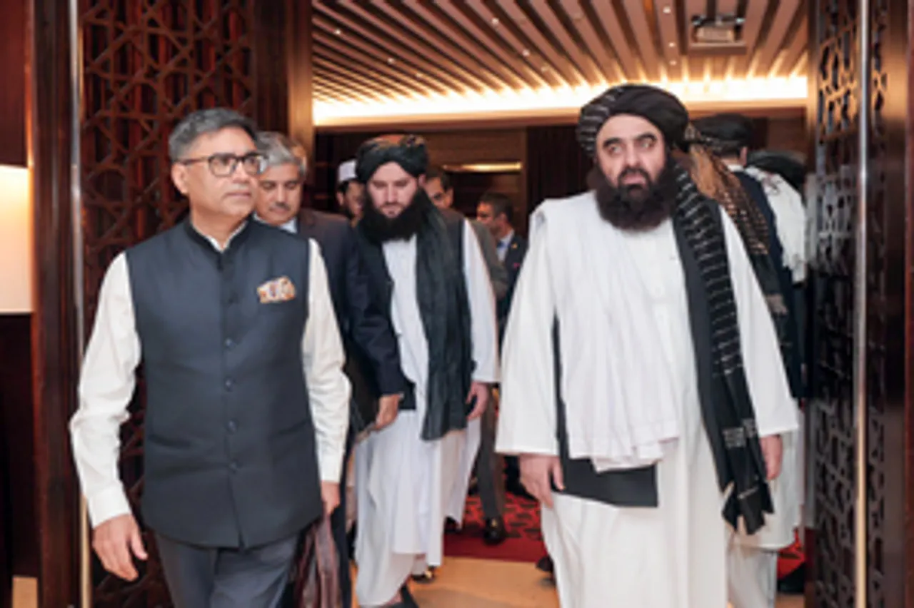 Dubai: Foreign Secretary Vikram Misri meets Acting Foreign Minister of Afghanistan Mawlawi Amir Khan Muttaqi
