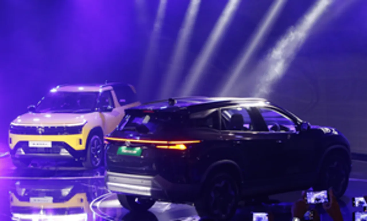New Delhi: Tata Motors unveils the Harrier Electric, Sierra, and Avinya at the Bharat Mobility Global Expo 2025