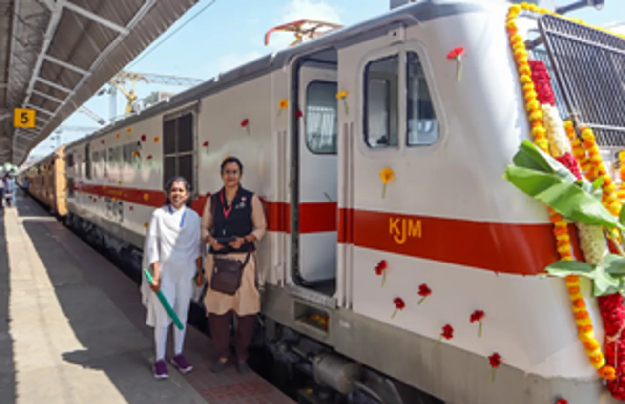 Bengaluru: The Rajya Rani Express, marking 100 years of Electric Traction in Indian Railways