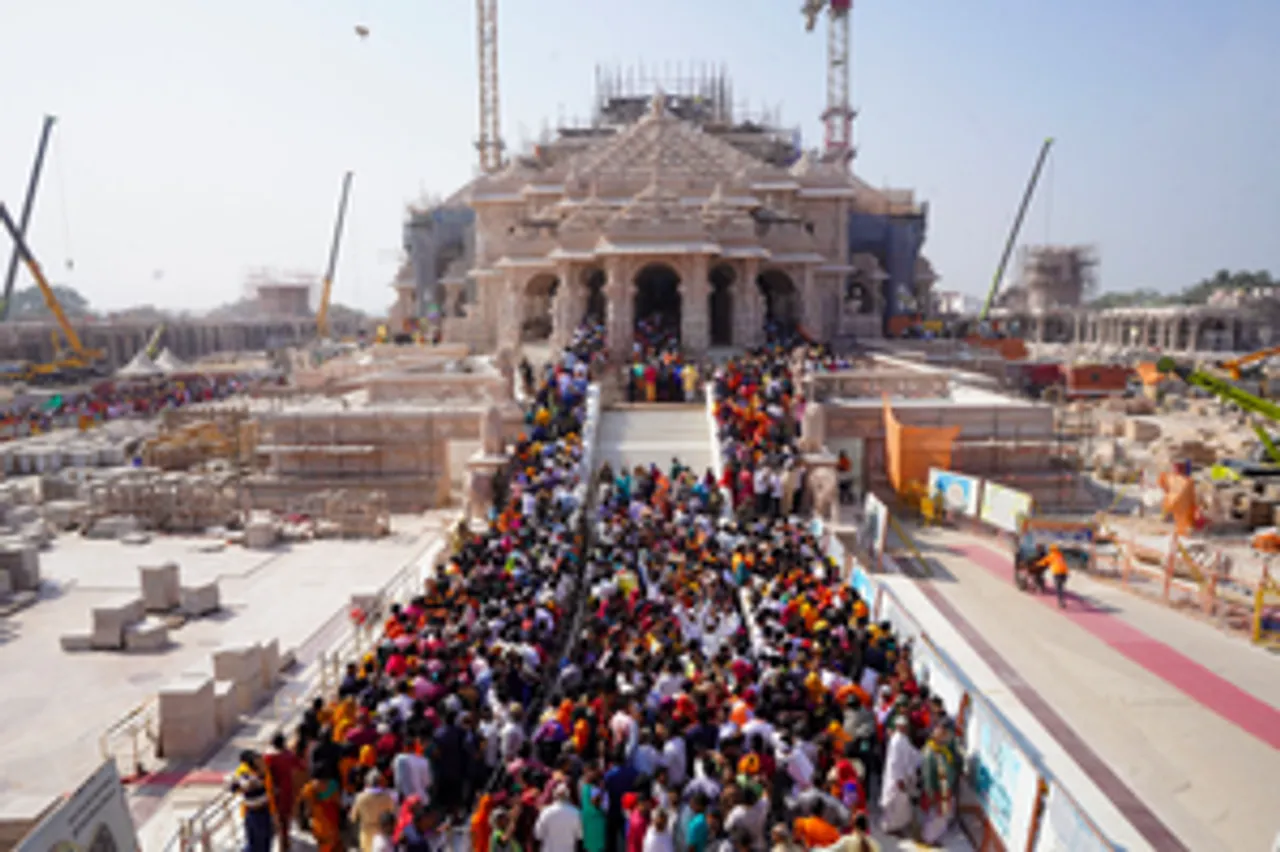 Ayodhya: Devotees throng Shri Ram Janmabhoomi on Basant Panchami