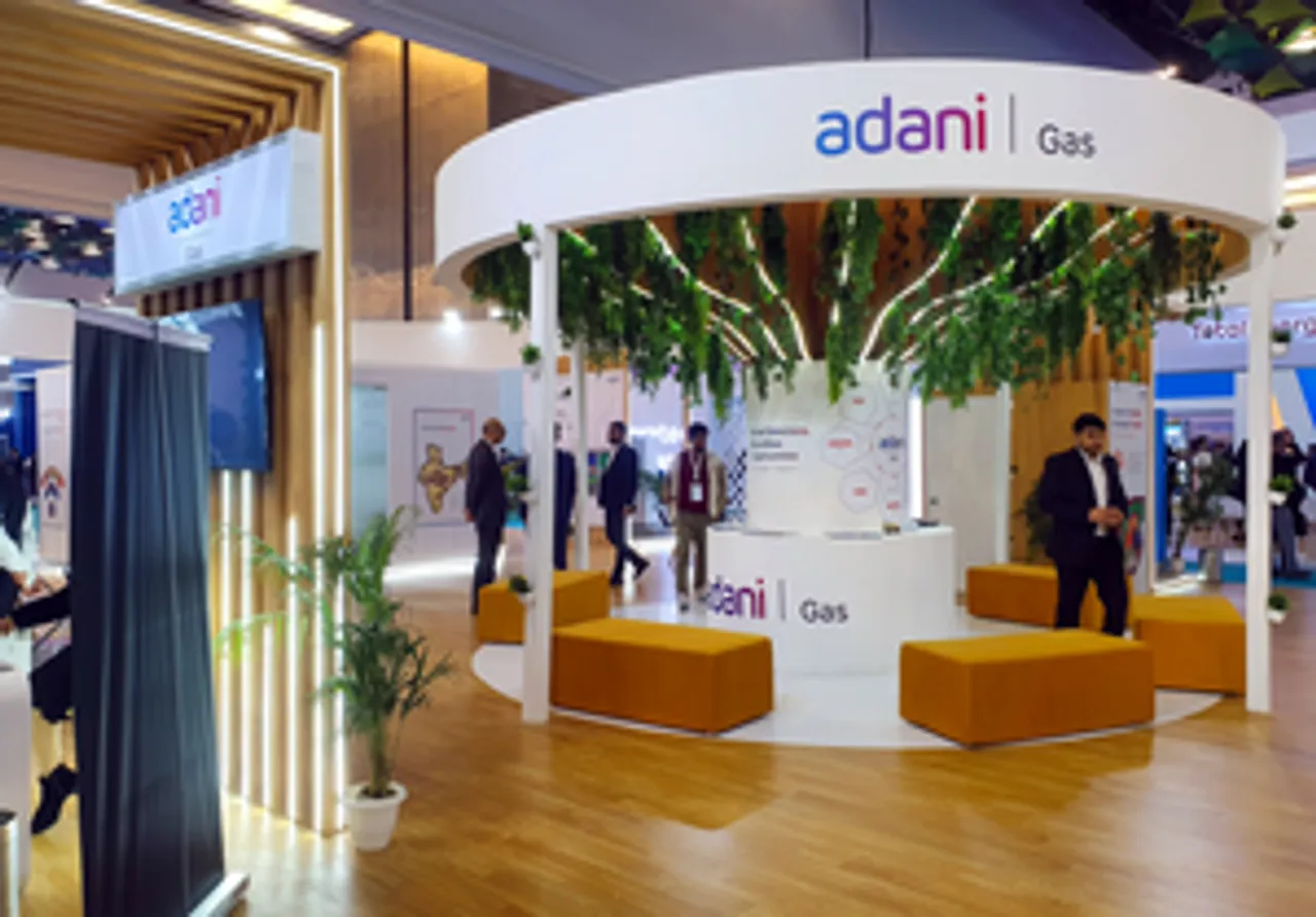 New Delhi: Adani Gas exhibition stall at India Energy Week