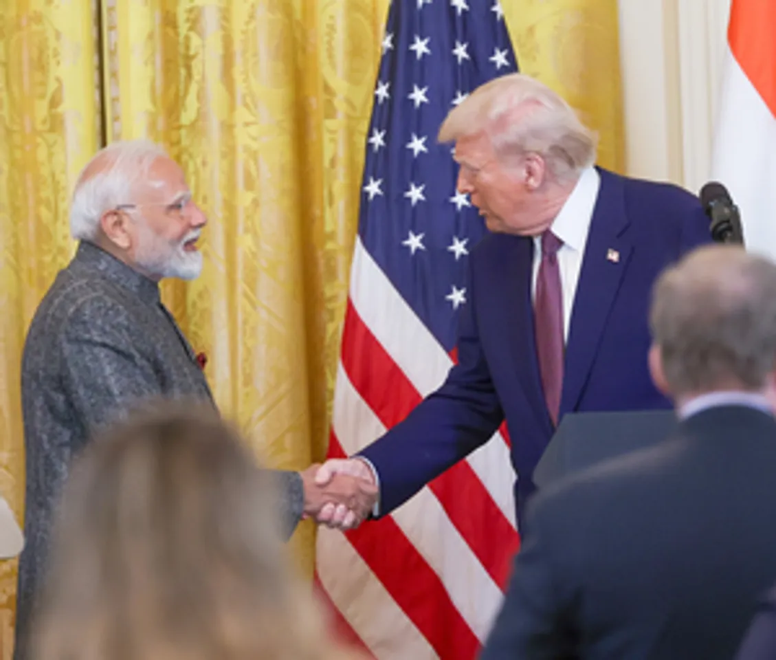 Washington: Prime Minister Narendra Modi with the President of USA Donald Trump at Joint Press Conference