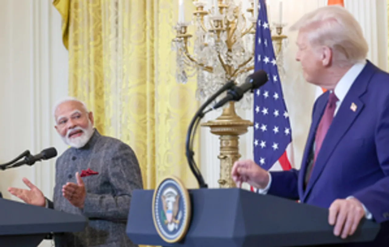 Washington: Prime Minister Narendra Modi with the President of USA Donald Trump at Joint Press Conference