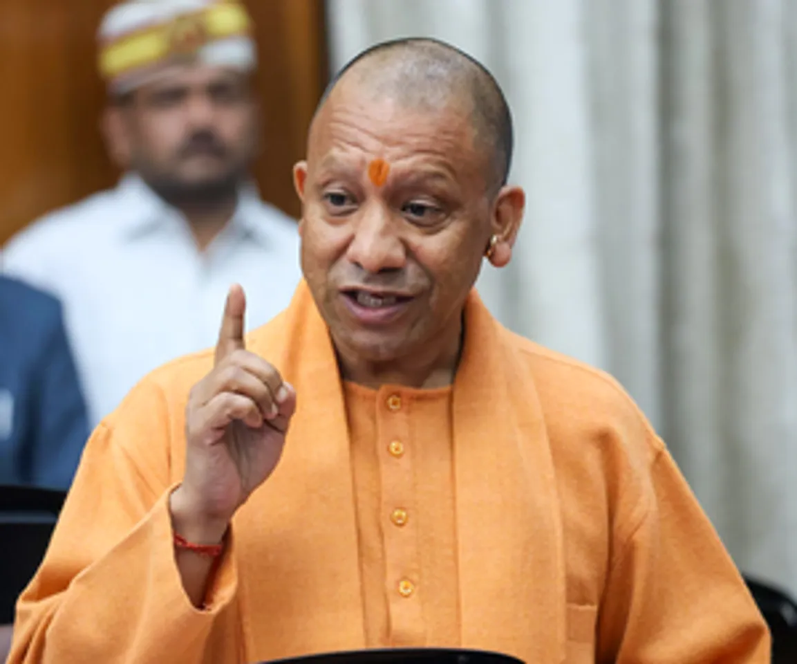 Lucknow: Uttar Pradesh Chief Minister Yogi Adityanath speaks during the budget session