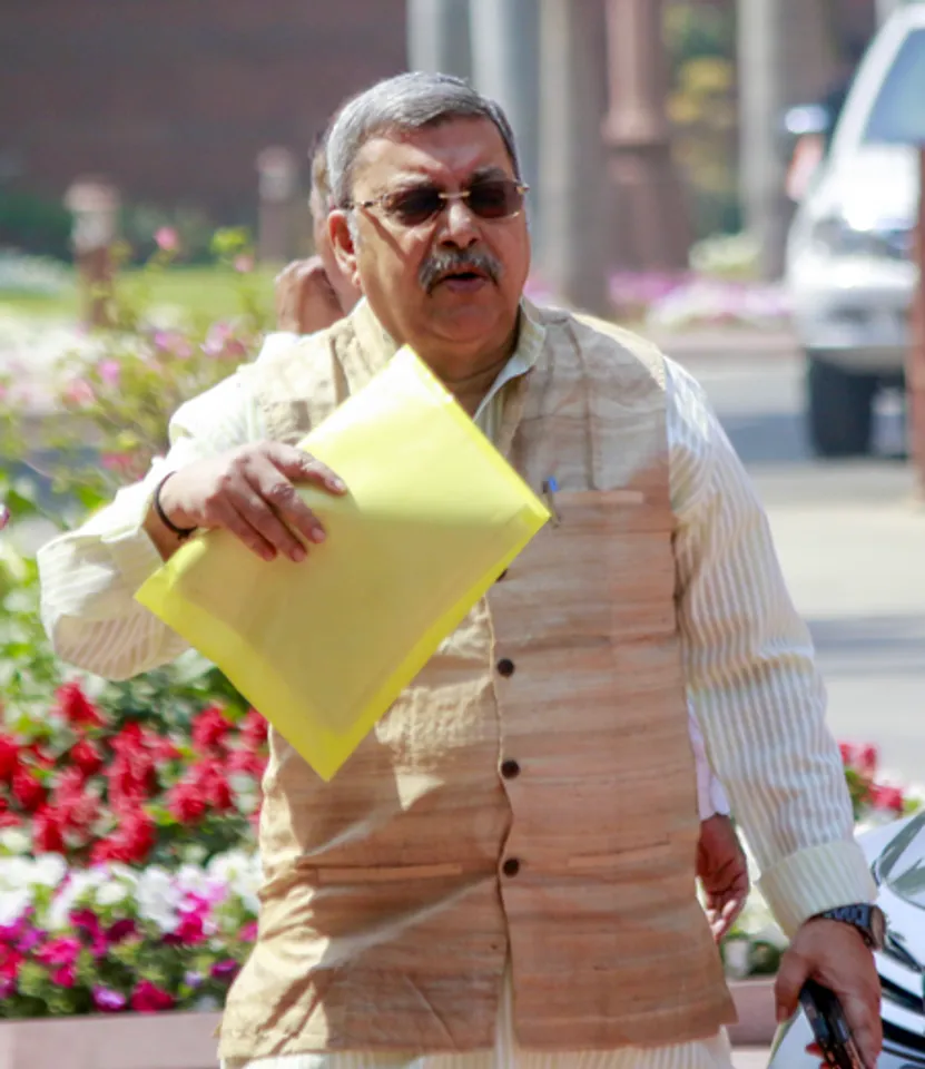 New Delhi: MPs At The Parliament House During the Budget Session