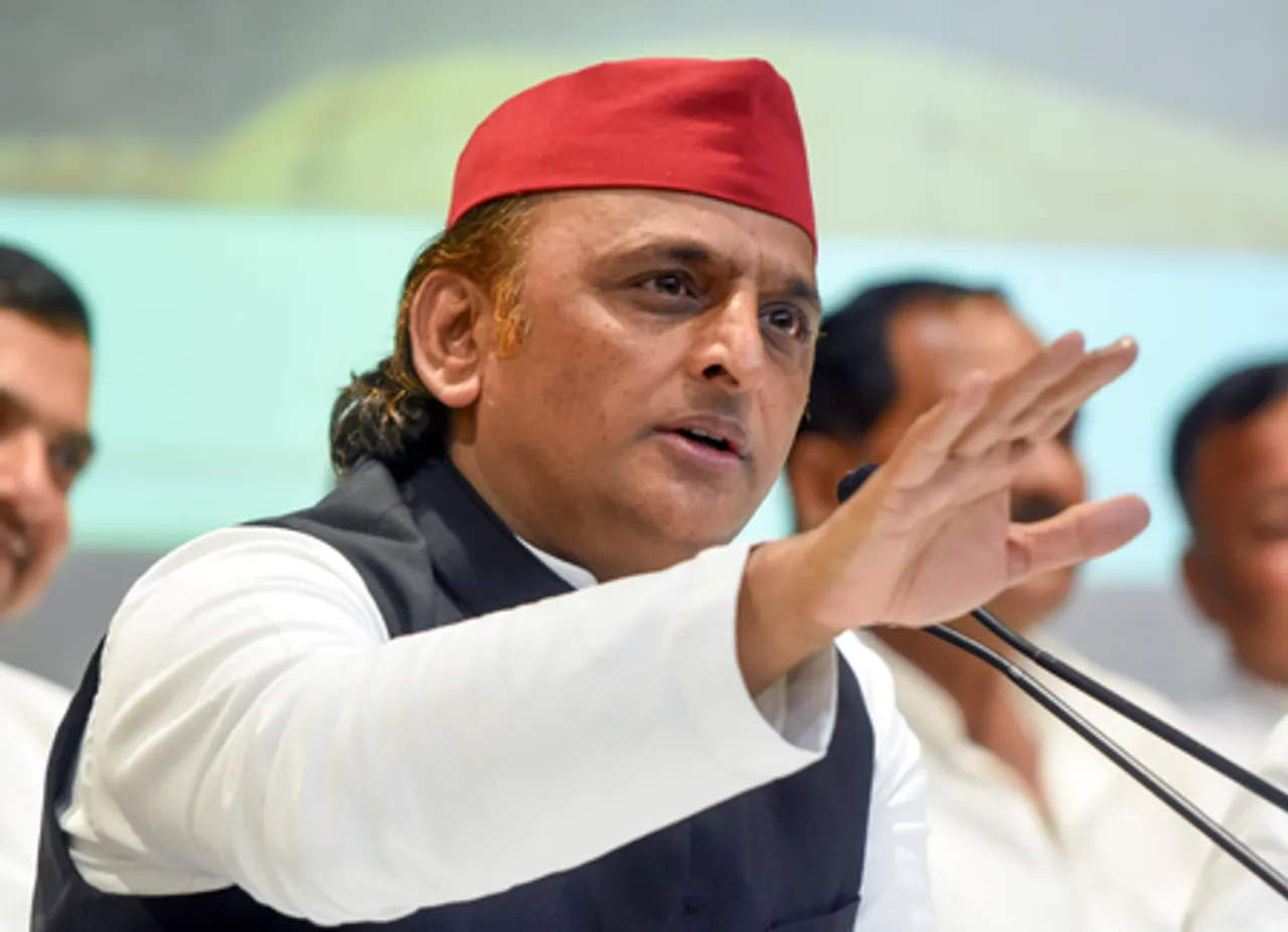 Akhilesh Yadav Addresses Press Conference in Lucknow