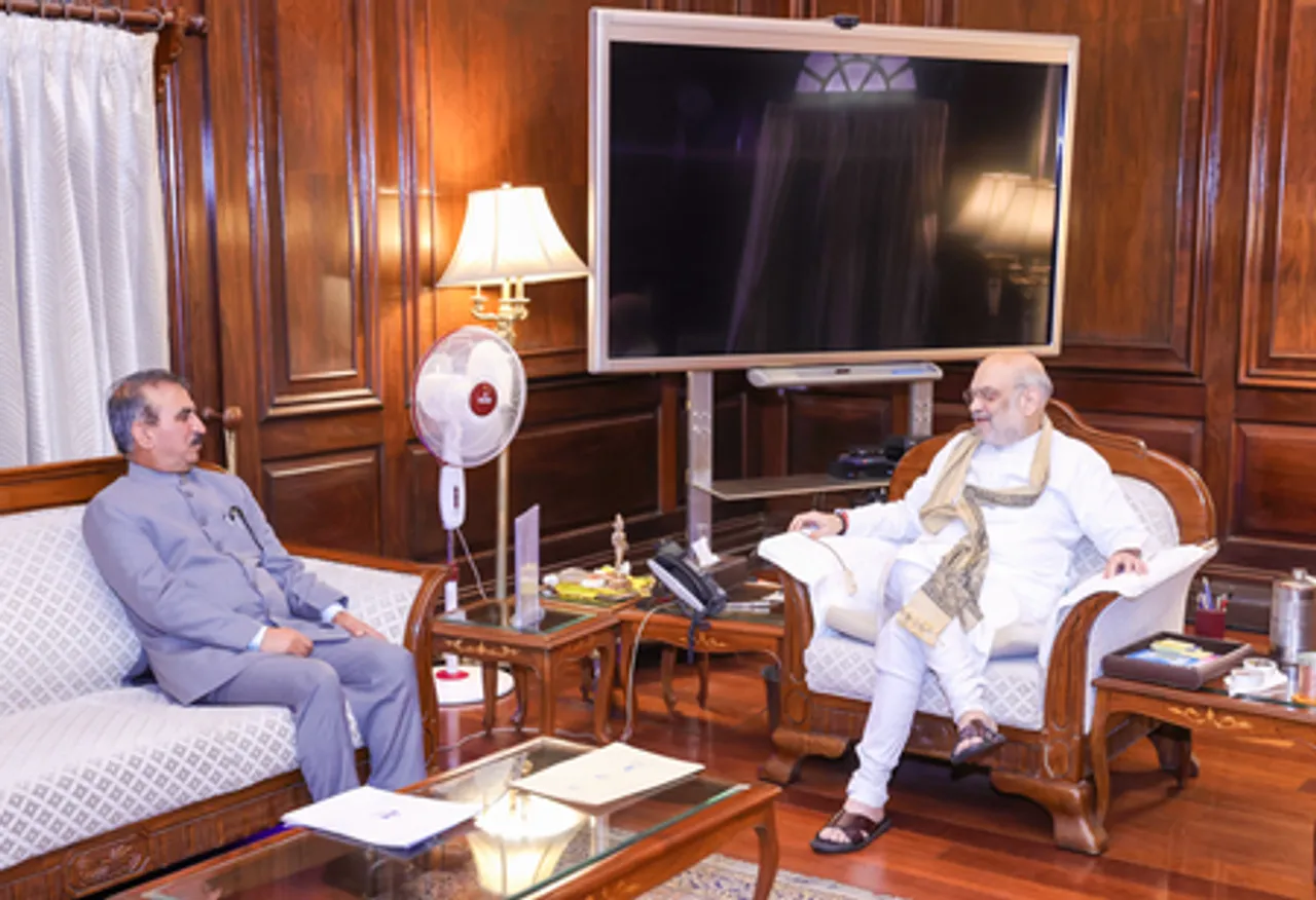 Himachal CM Sukhu Meets Amit Shah in New Delhi